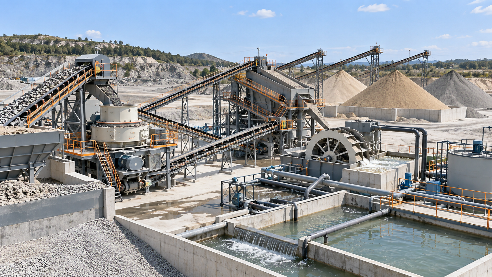 Manufactured sand washing and grading equipment