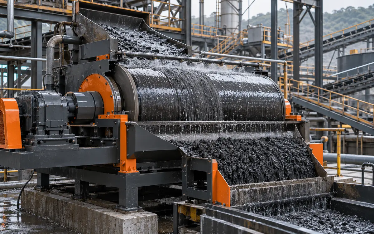 HNLANGBO Magnetic Separator in an equipment processing layout