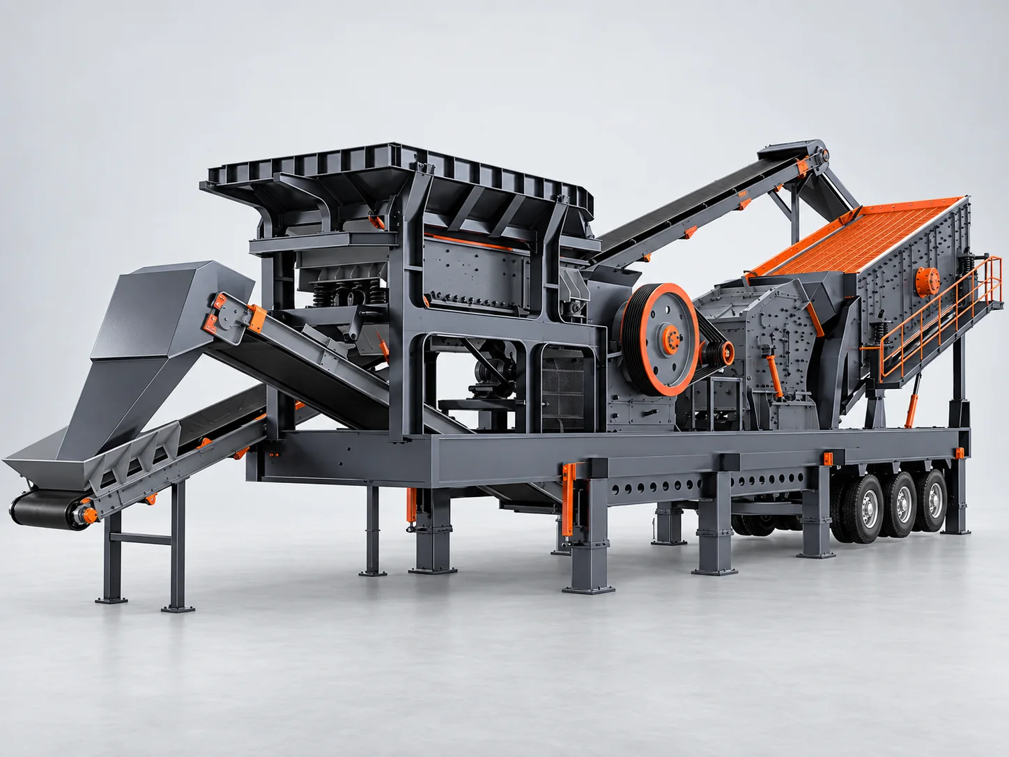 HNLANGBO Mobile Primary Crushing Station equipment