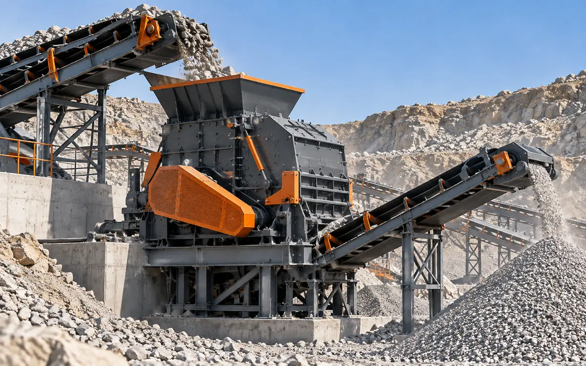 HNLANGBO PXJ Fine Crusher in an equipment processing layout