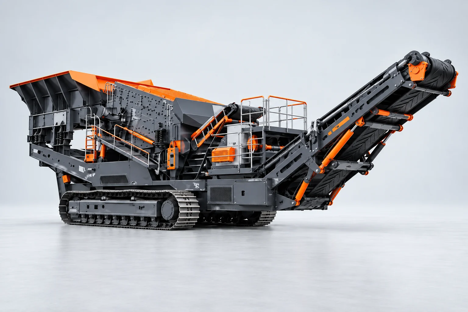 HNLANGBO Tracked Impact Crushing Plant equipment