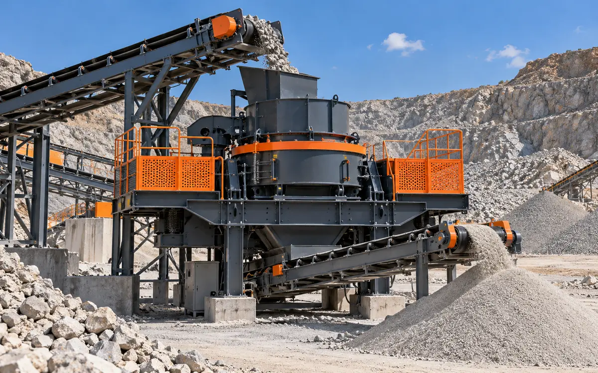 HNLANGBO VSI Sand Making Machine in an equipment processing layout